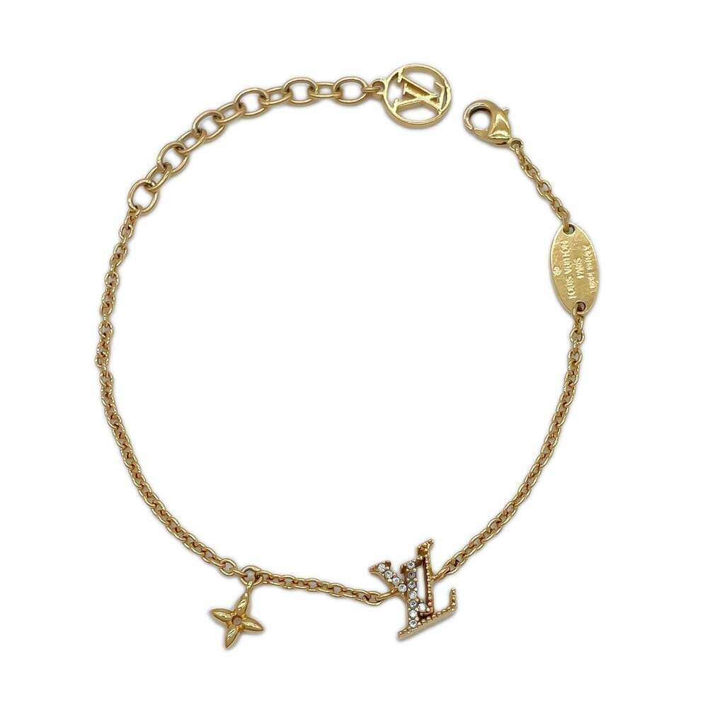 LOUIS VUITTON Gold Charm Bracelet